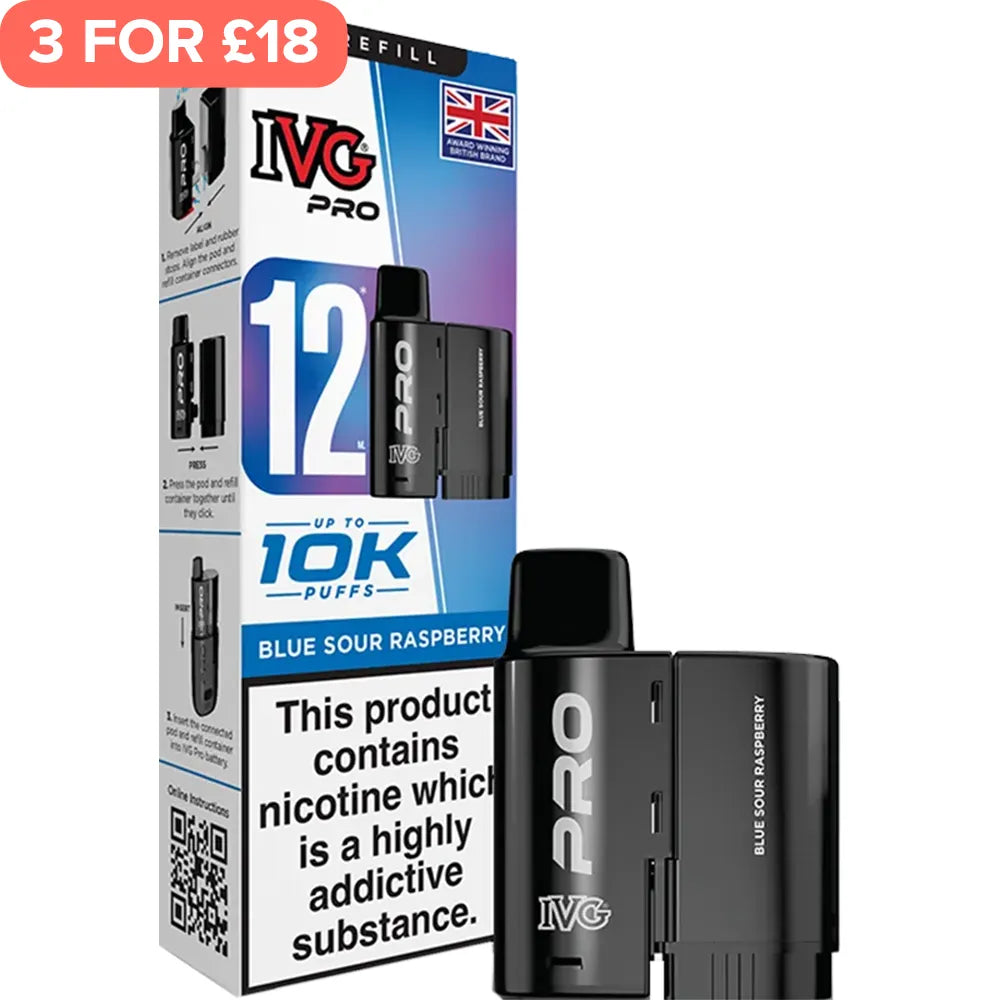 Blueberry Sour Raspberry IVG Pro Pod & Refill 12ml