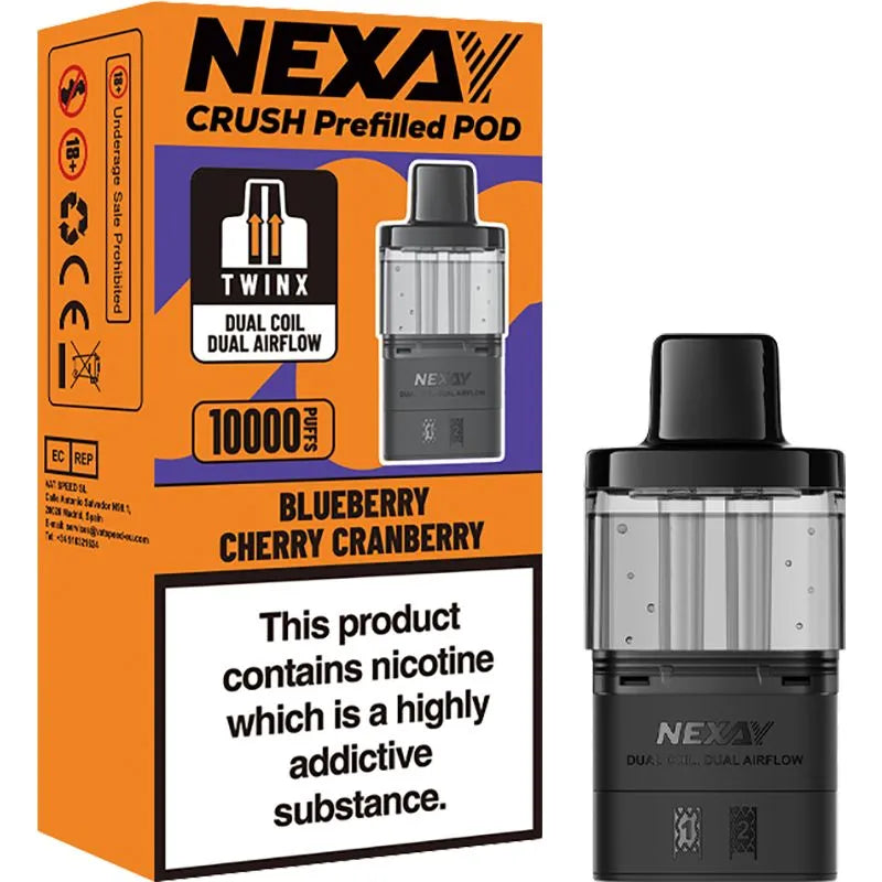 Blueberry Cherry Cranberry Nexay Crush Pod & Refill 10ml