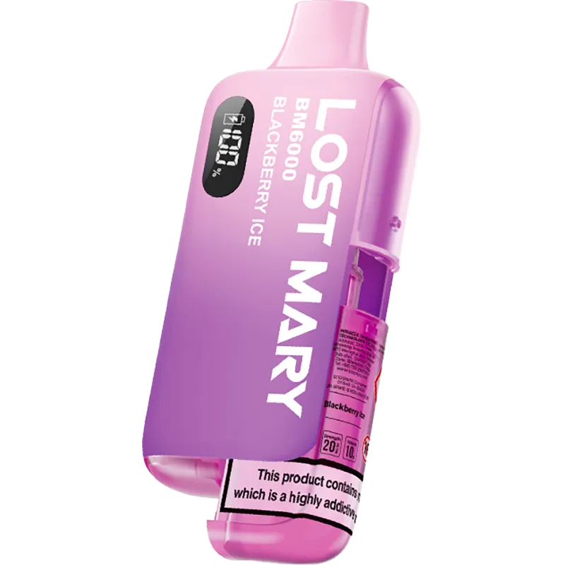Blackberry Ice Lost Mary BM6000 Pod Vape Kit 12ml