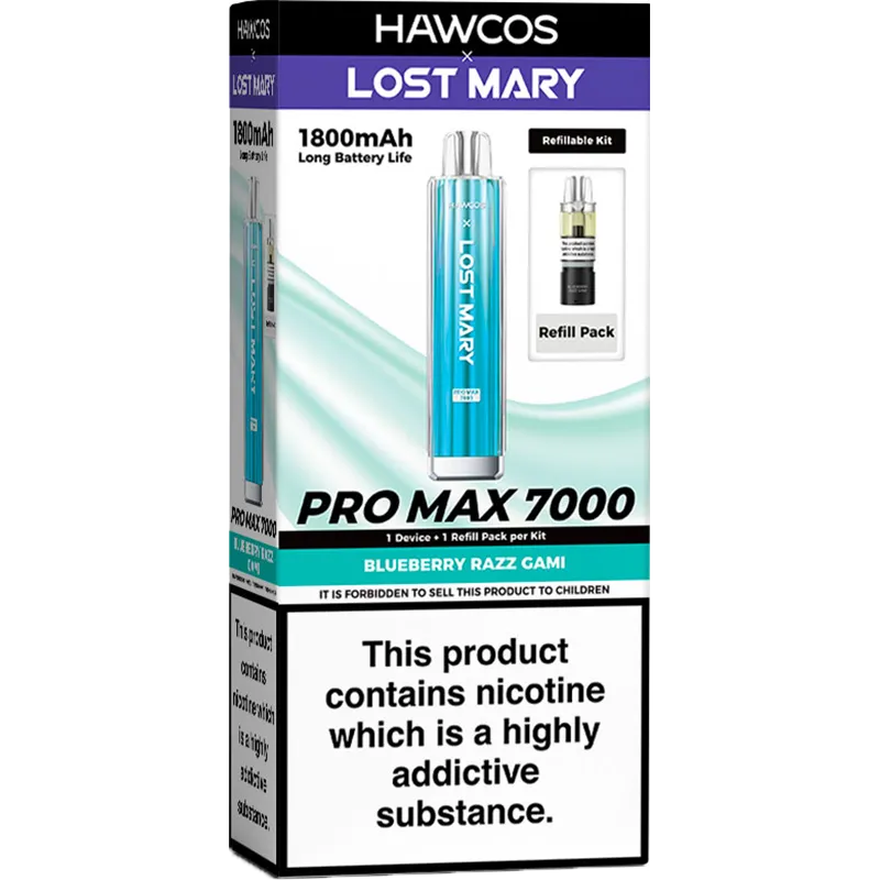 Hawcos x Lost Mary Pro Max 7000 Pod Vape Kit 10ml