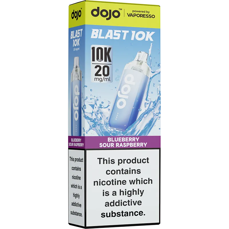DOJO Blast 10K Blueberry Sour Raspberry Pod Vape Kit 10ml