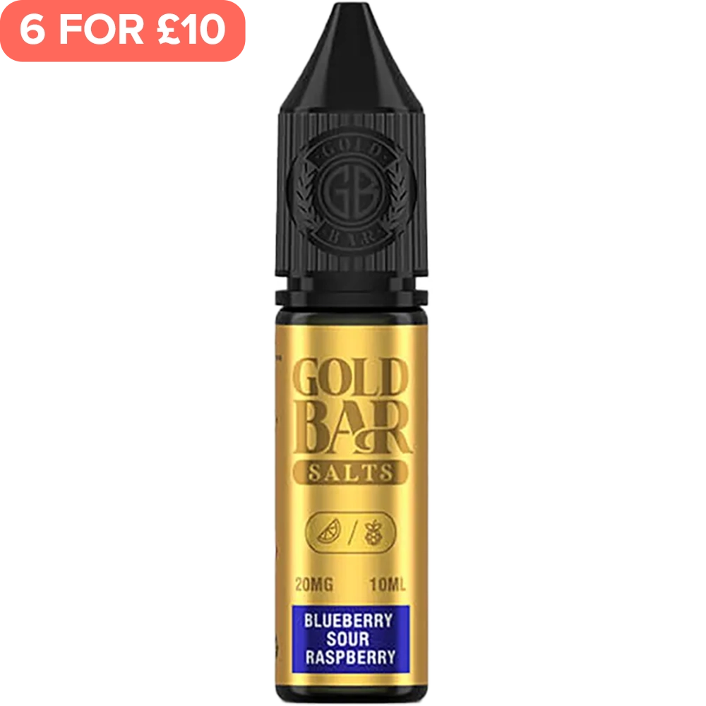 Blueberry Sour Raspberry Gold Bar Salts E-Liquid 10ml