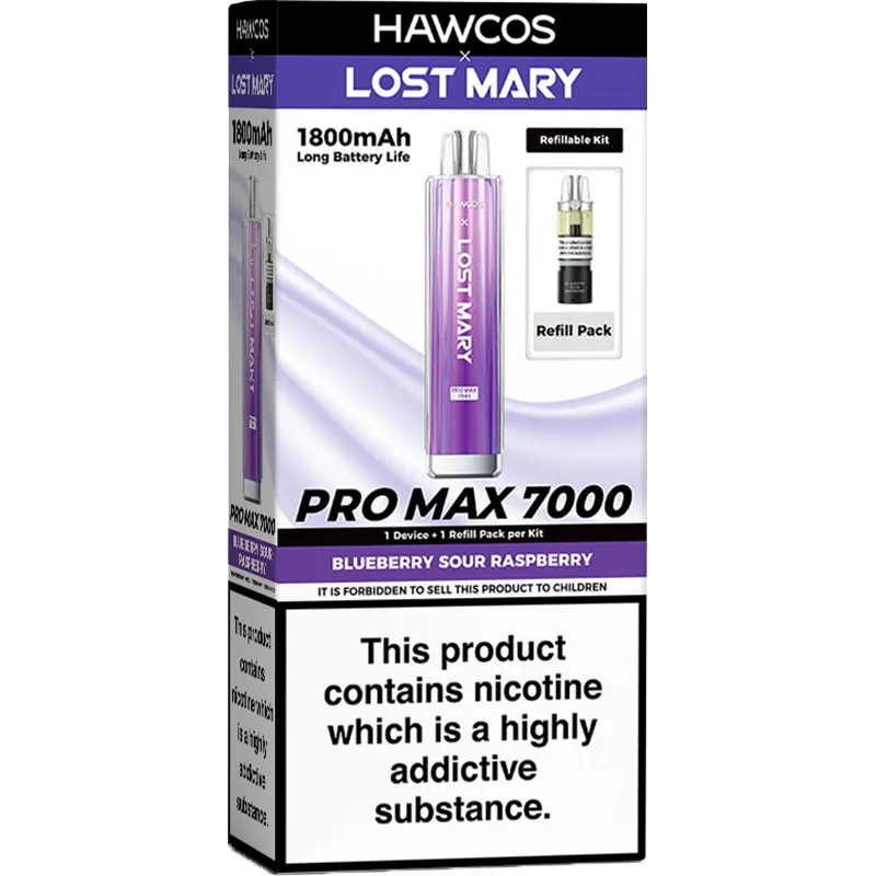 Hawcos x Lost Mary Pro Max 7000 Pod Vape Kit 10ml