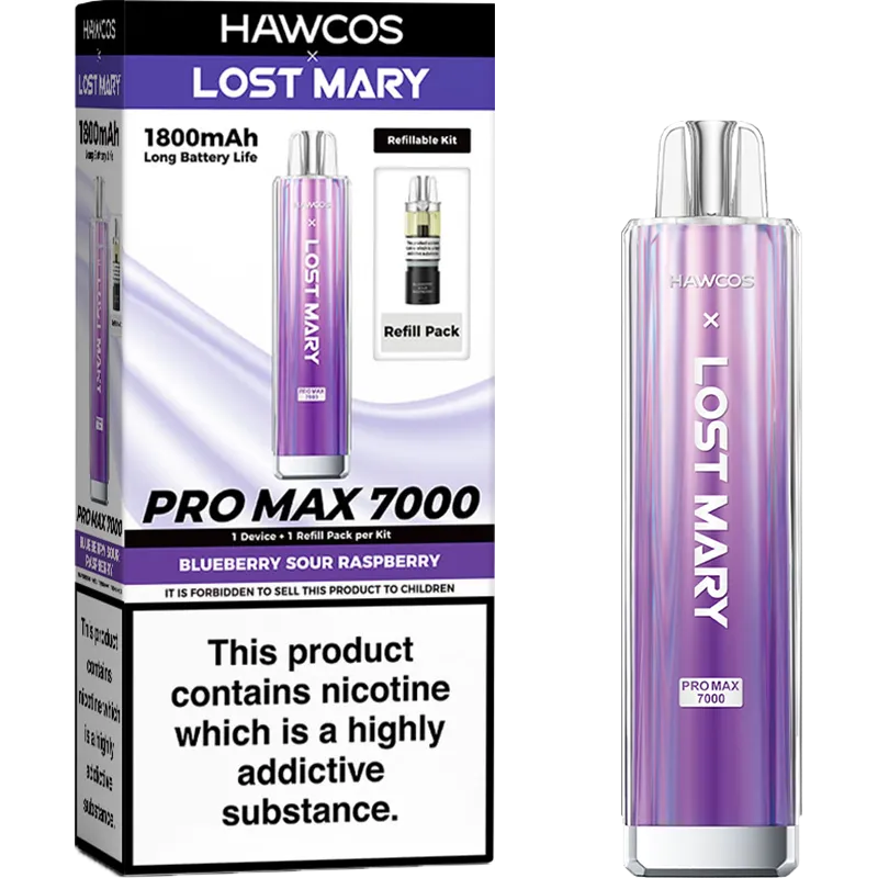 Hawcos x Lost Mary Pro Max 7000 Pod Vape Kit 10ml