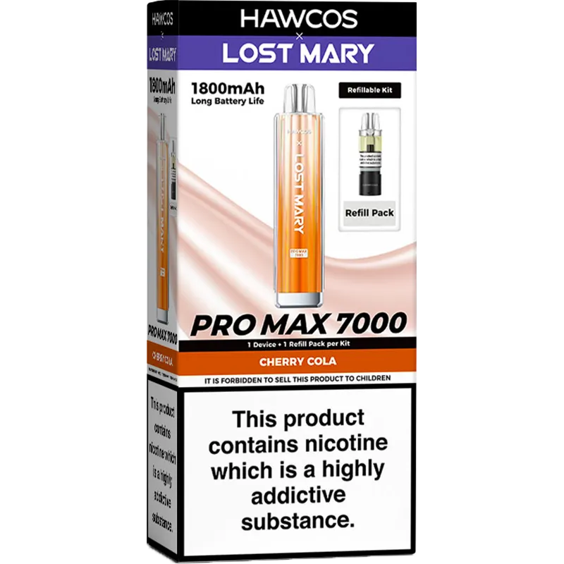 Hawcos x Lost Mary Pro Max 7000 Pod Vape Kit 10ml