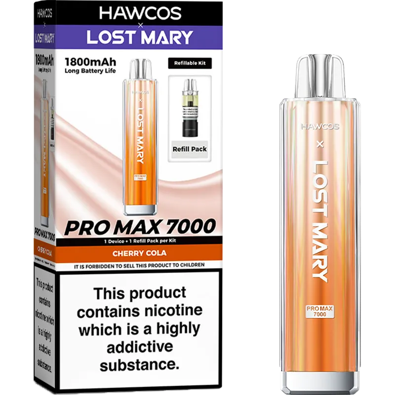 Hawcos x Lost Mary Pro Max 7000 Pod Vape Kit 10ml