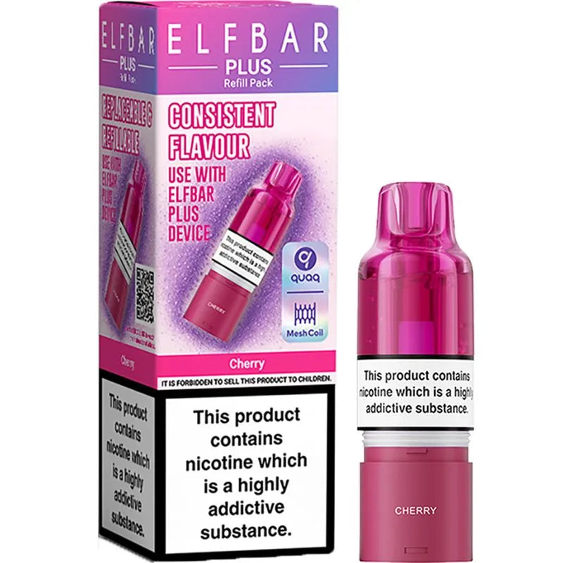 Cherry Elf Bar Plus Pod & Refill 10ml