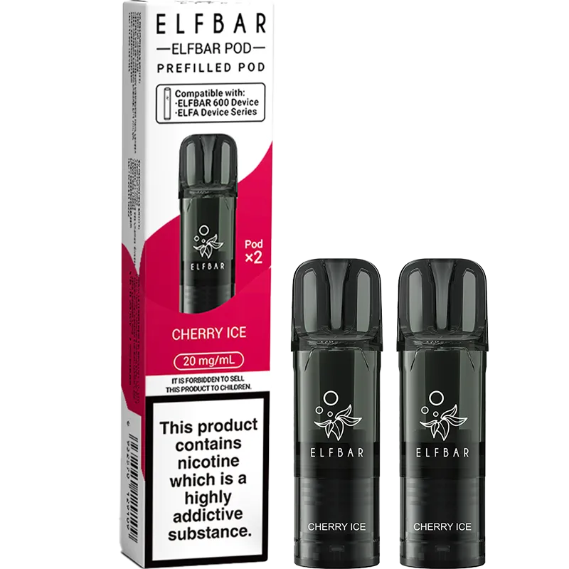 Cherry Ice Elf Bar 600 Pods 2 Pack