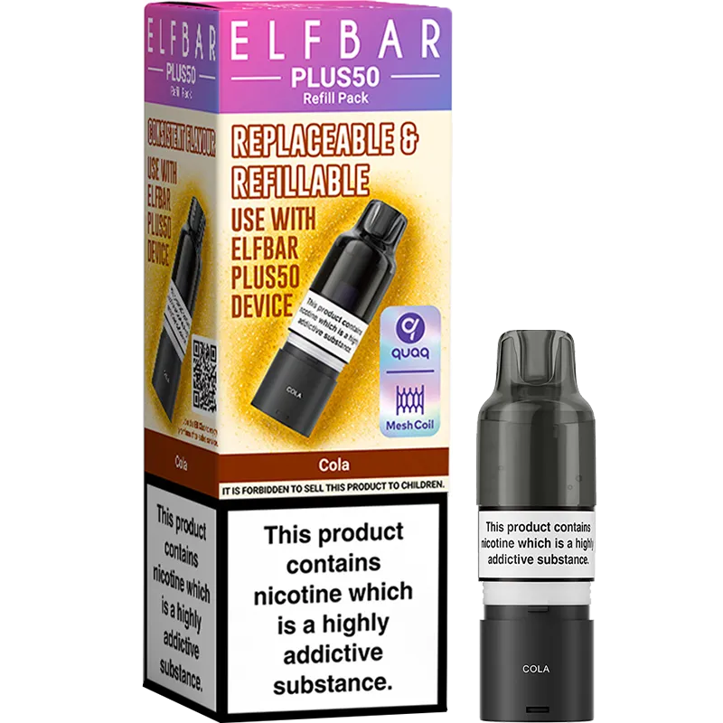 Cola Elf Bar Plus 50 Pod & Refill 10ml