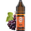 Deliciu nic salts grape flavour in 10mg nicotine strength with fruit.