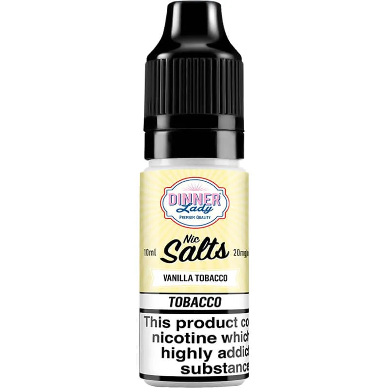 Dinner Lady Nic Salts Vanilla Tobacco E-Liquid 10ml