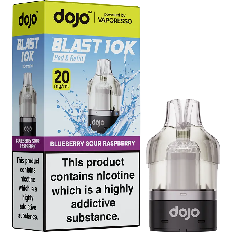 DOJO Blast 10K Blueberry Sour Raspberry Pod & Refill 10ml