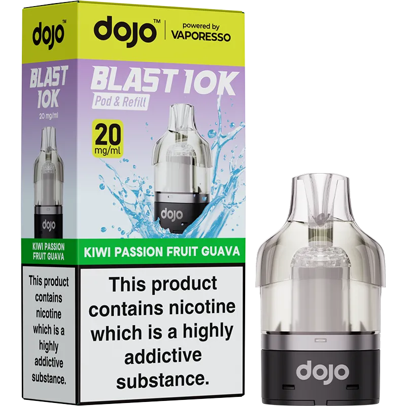 DOJO Blast 10K Kiwi Passion Fruit Guava Pod & Refill 10ml