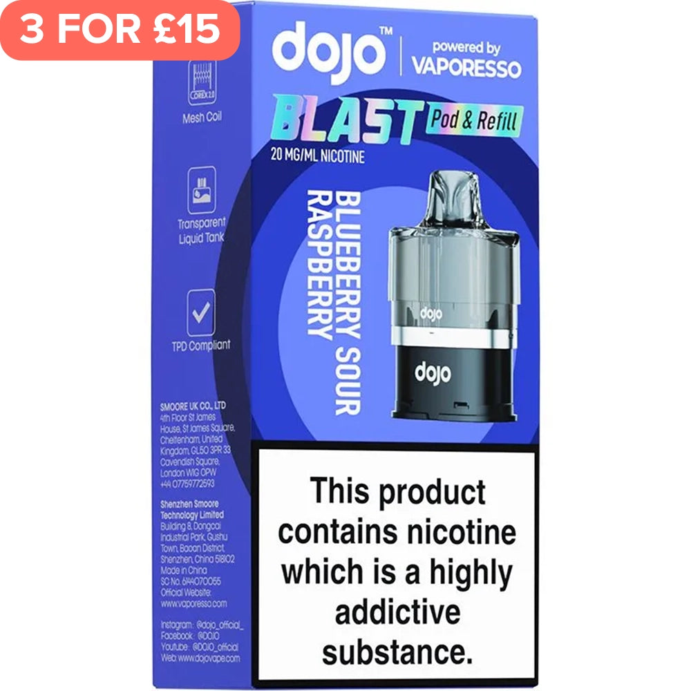 Blueberry Sour Raspberry DOJO Blast 6000 Pod & Refill