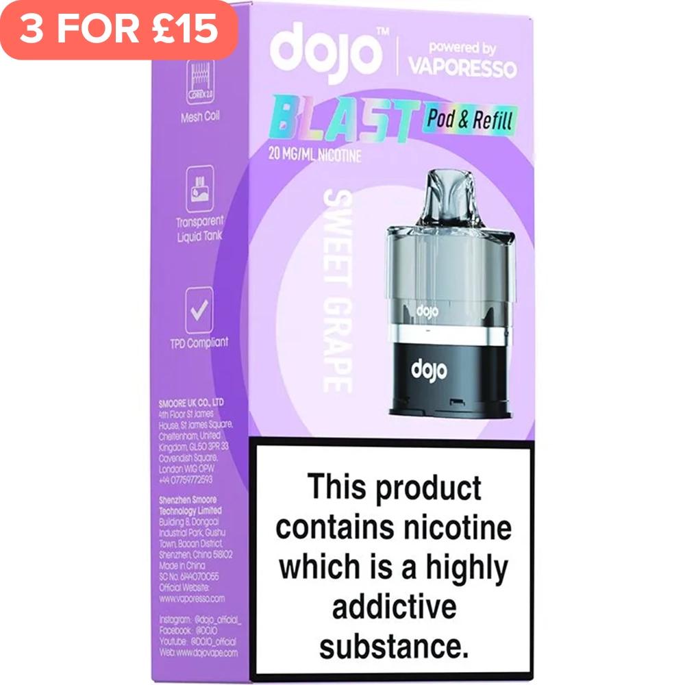 Sweet Grapes DOJO Blast 6000 Pod & Refill