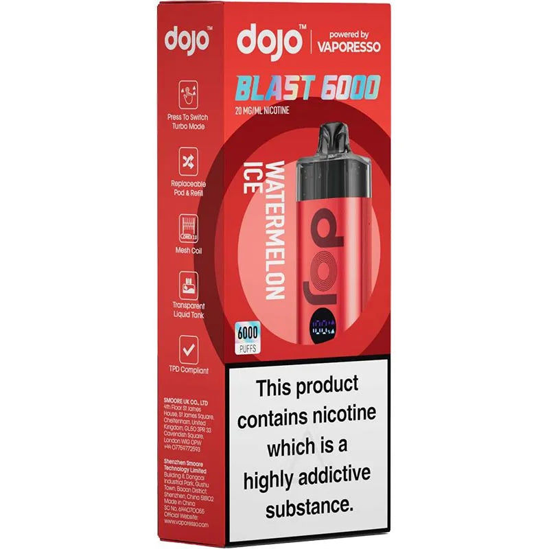 DOJO Blast 6000 Watermelon Ice Kit 12ml