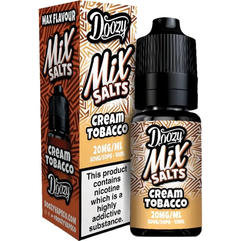 Doozy Mix Salts Cream Tobacco E-Liquid 10ml