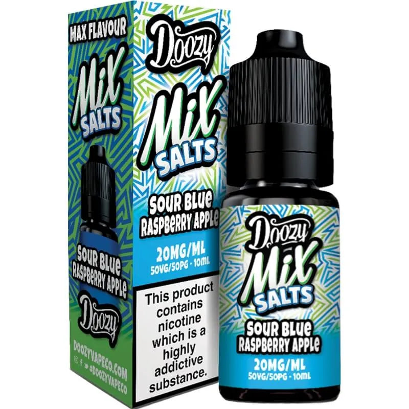 Doozy Mix Salts Sour Blue Raspberry Apple E-Liquid 10ml