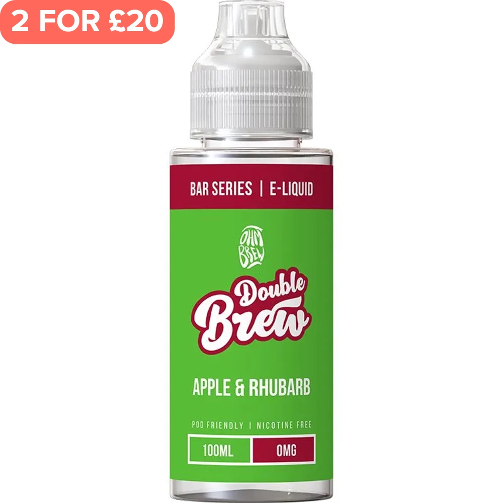 Apple Rhubarb Double Brew Bar Series E-Liquid 100ml