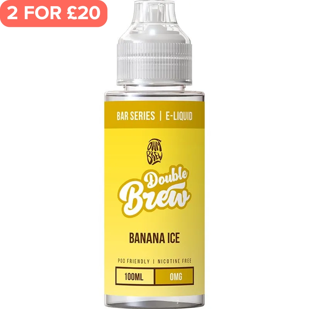 Banana Ice Double Brew Bar Series E-Liquid 100ml