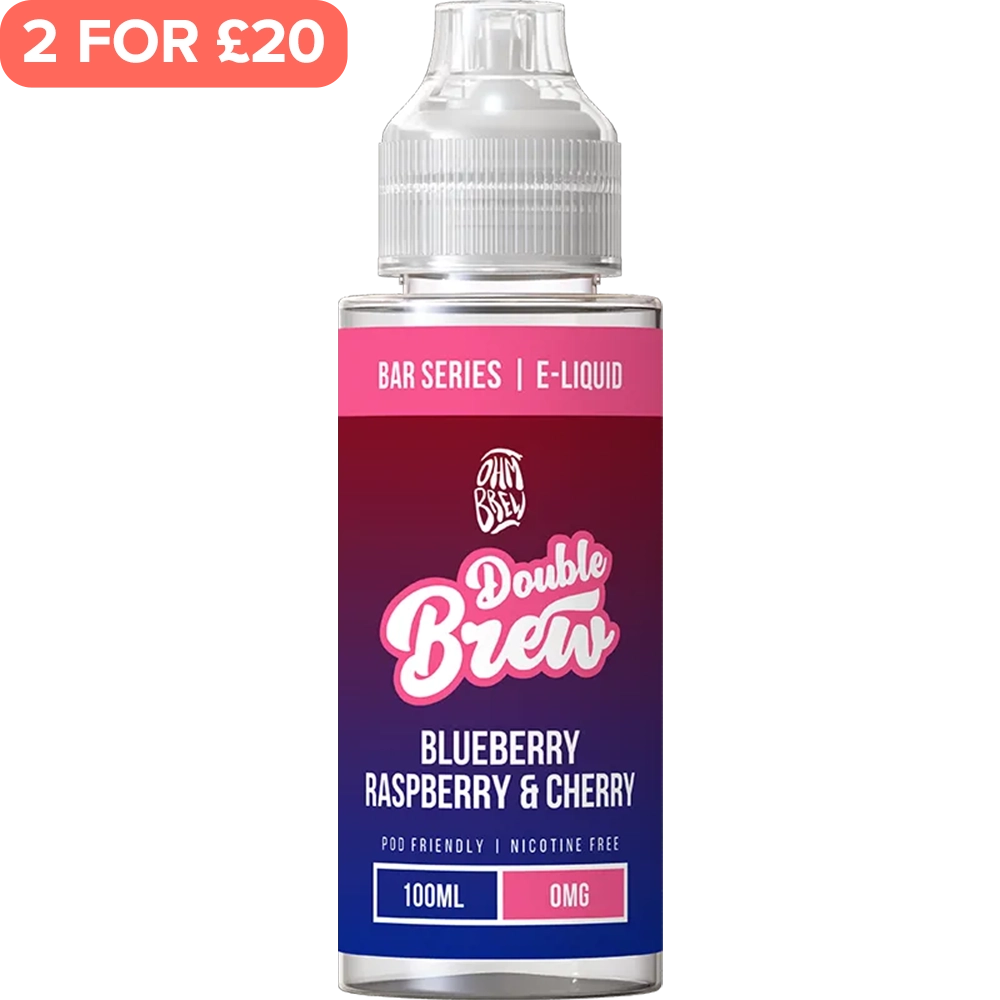 Blueberry Raspberry & Cherry Double Brew E-Liquid 100ml