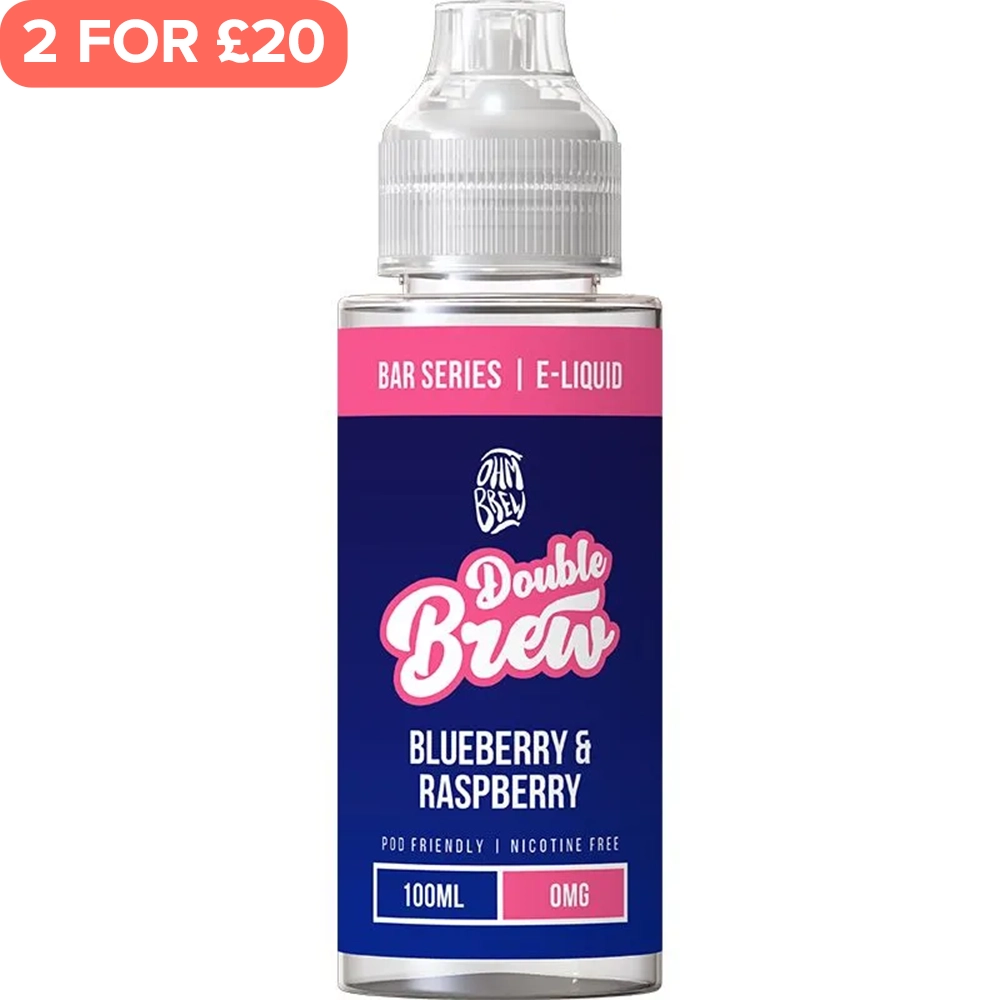 Blueberry & Raspberry Double Brew Bar Series E-Liquid 100ml
