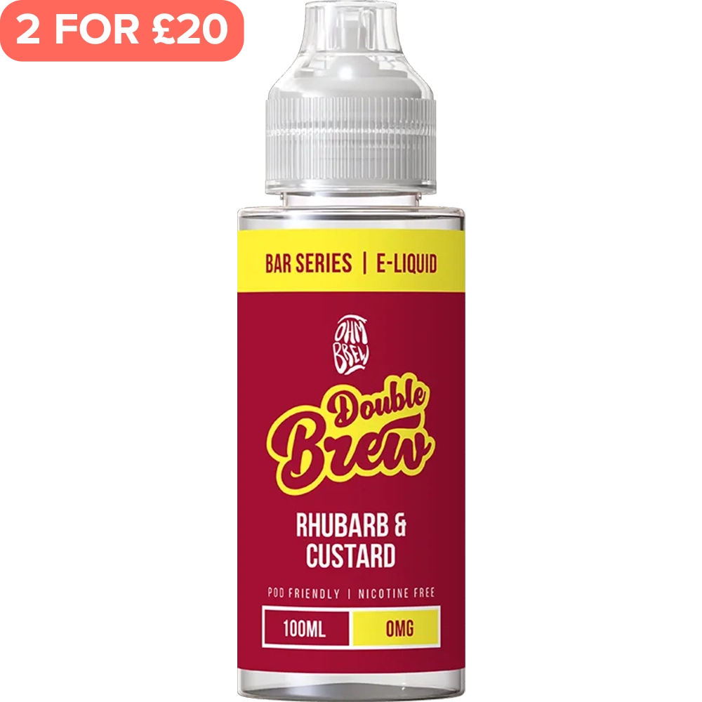 Rhubarb & Custard Double Brew E-Liquid 100ml