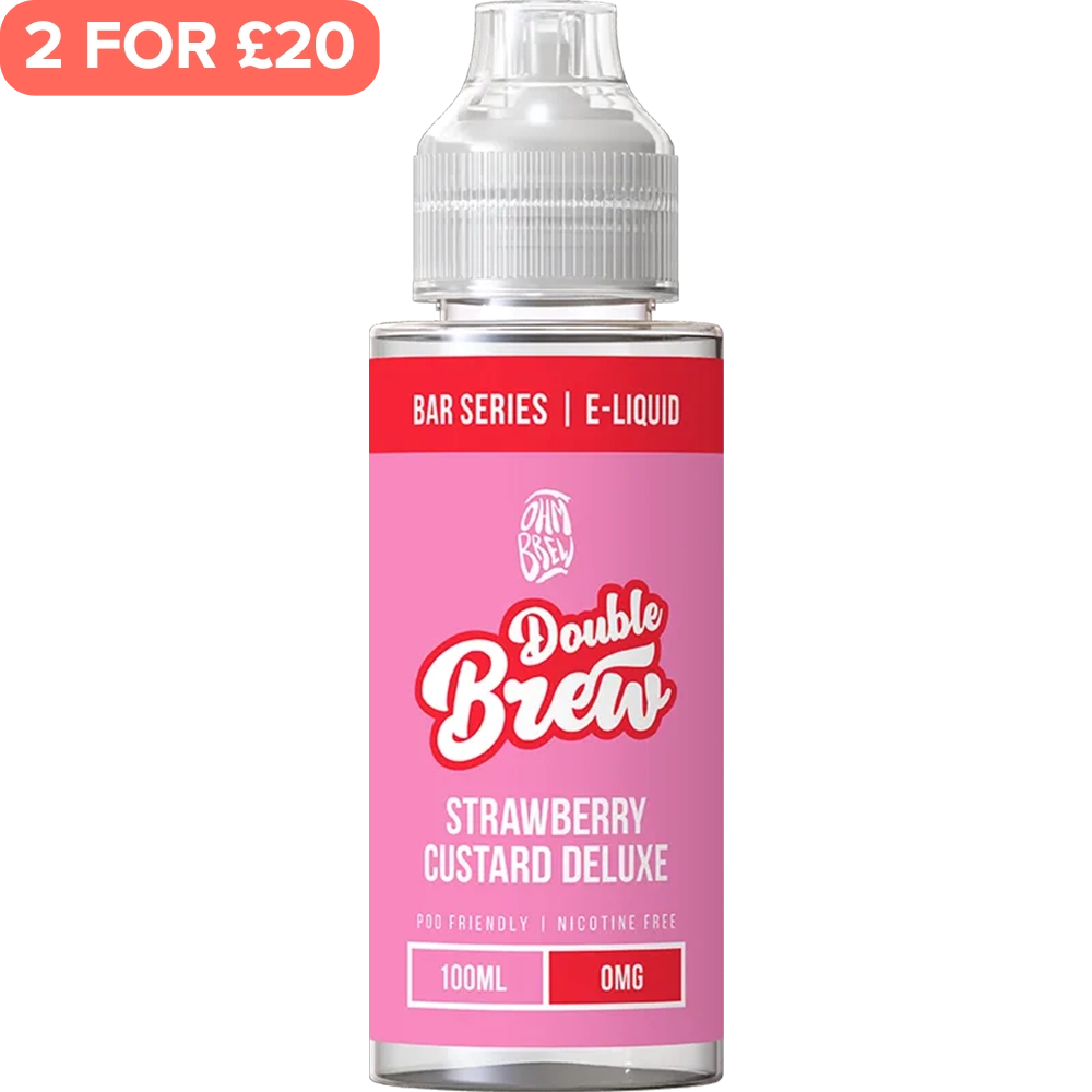 Strawberry Custard Deluxe Double Brew E-Liquid 100ml