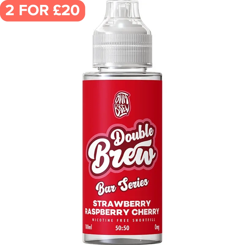 Strawberry Raspberry Cherry Double Brew Bar Series E-Liquid 100ml