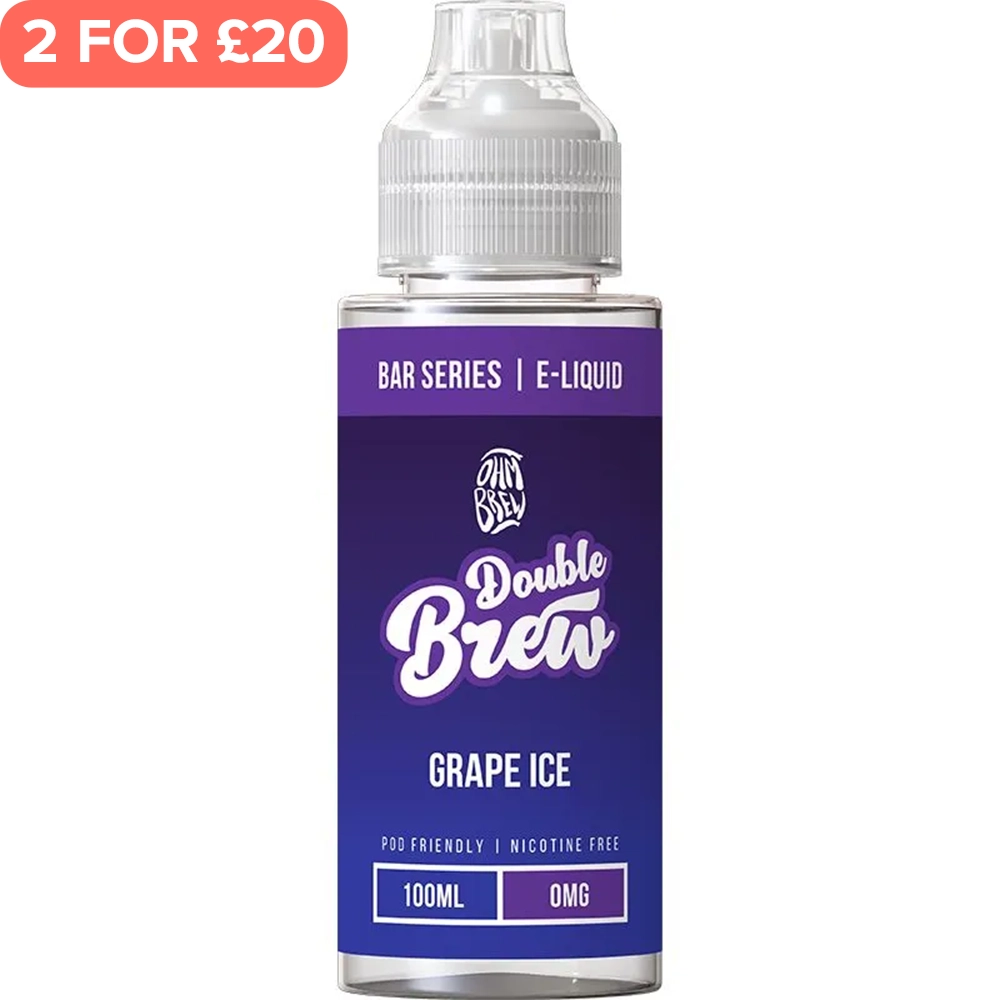Grape Ice Double Brew Bar Series E-Liquid 100ml