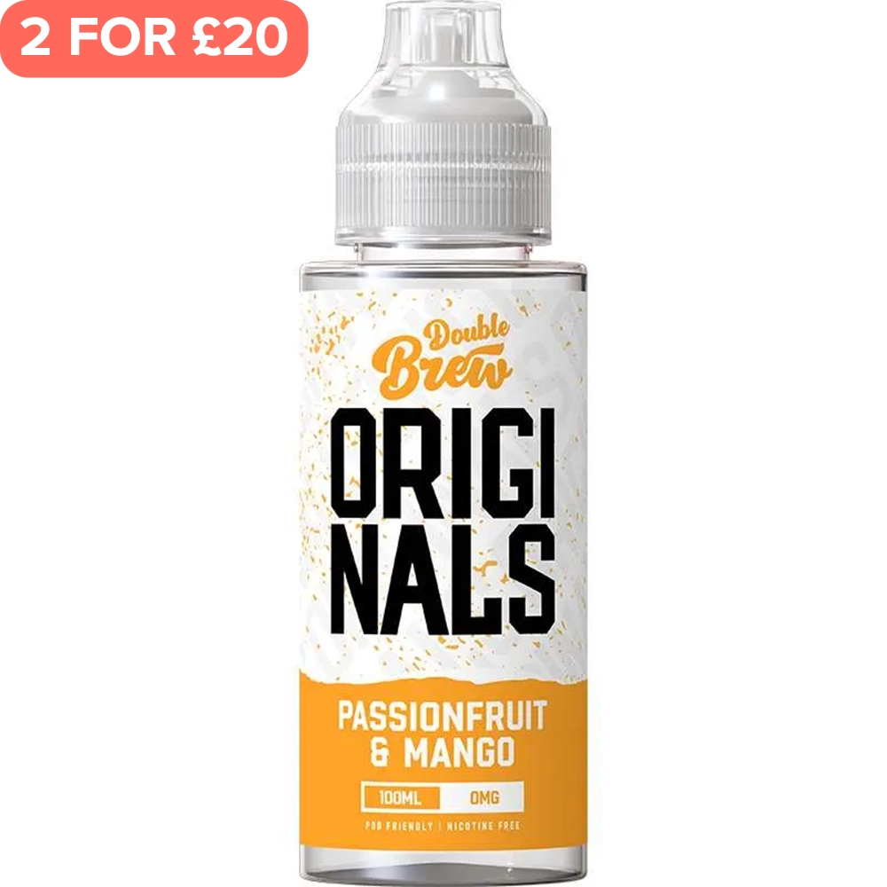 Passionfruit & Mango Double Brew Originals E-Liquid 100ml