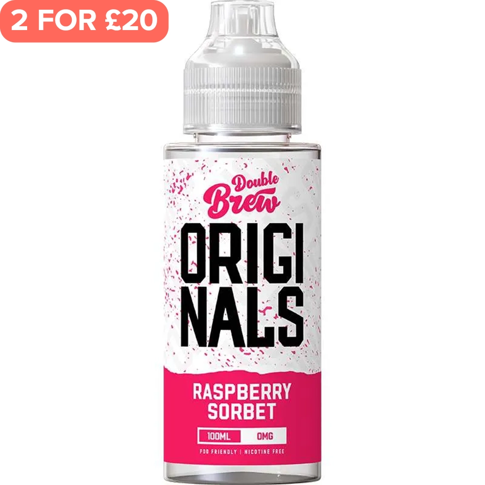 Raspberry Sorbet Double Brew Originals E-Liquid 100ml