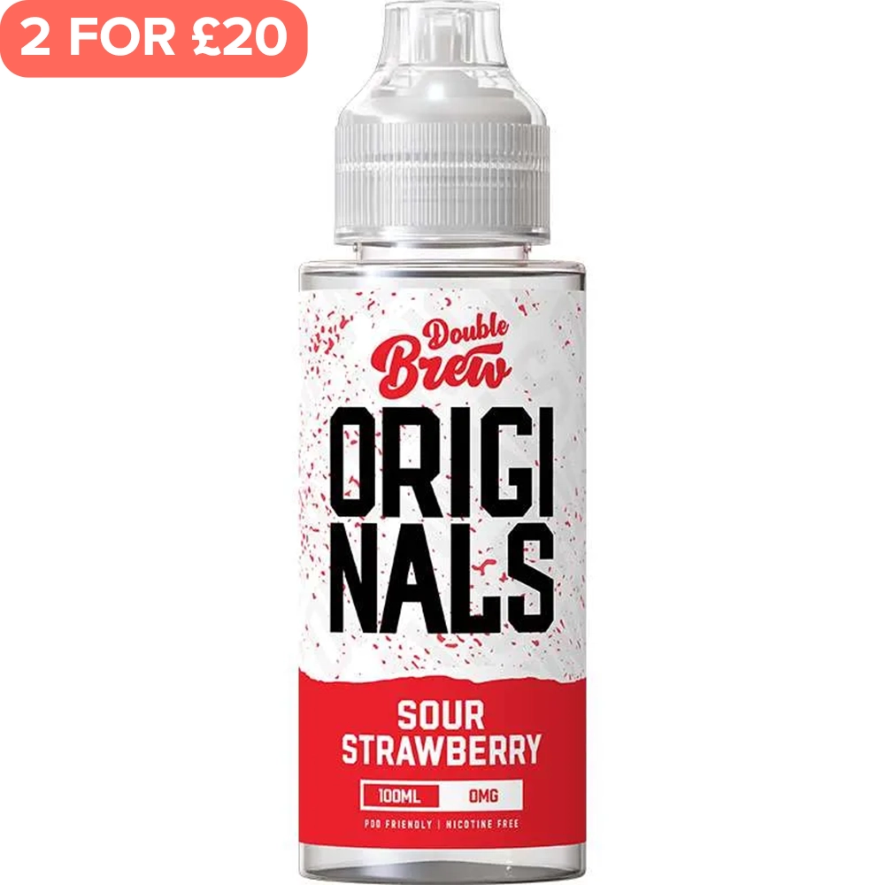 Sour Strawberry Double Brew Originals E-Liquid 100ml