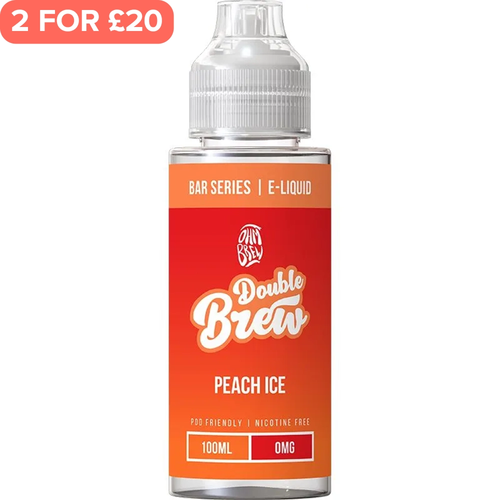 Peach Ice Double Brew Bar Series E-Liquid 100ml