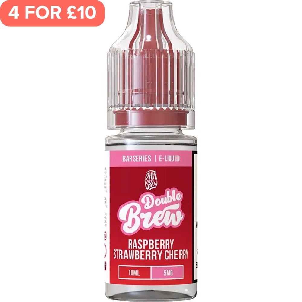 Raspberry Strawberry Cherry Double Brew Bar Series E-Liquid 10ml