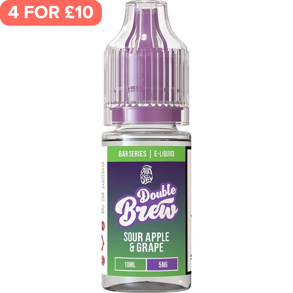 Sour Apple & Grape Double Brew Bar Series E-Liquid 10ml