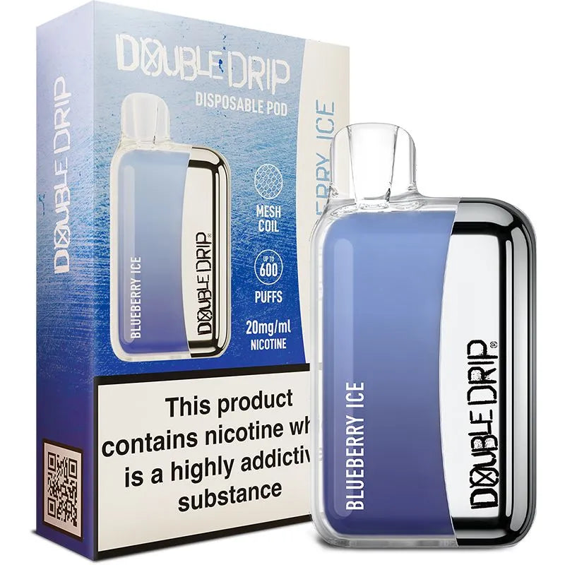 Double Drip Blueberry Ice Disposable Vape