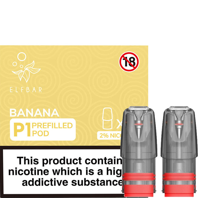 Banana Elf Bar Mate 500 P1 Pods 2 Pack