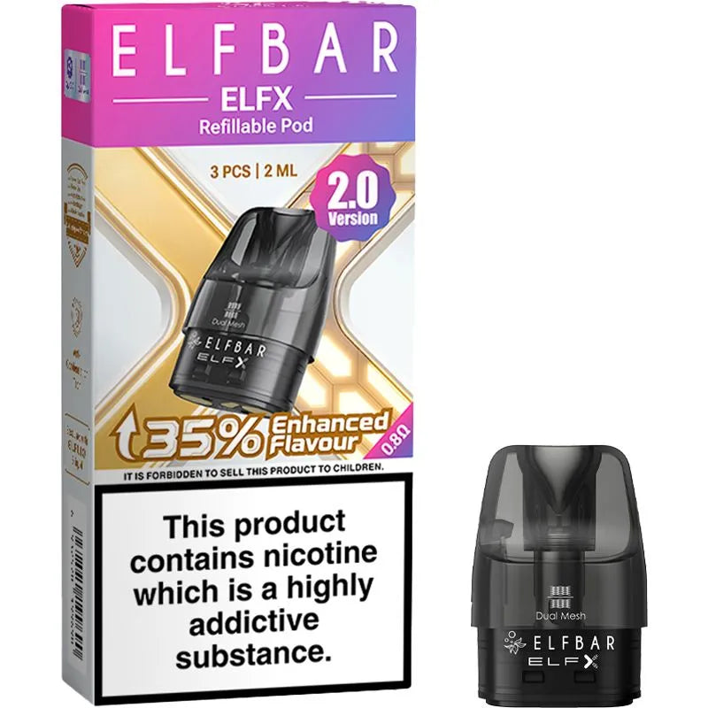 Elf Bar ELFX 2.0 Refillable Pods 3 Pack