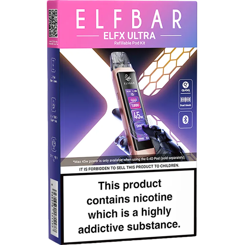 Buy Elf Bar ELFX Ultra Pod Vape Kits Online - Free Delivery Buy Elf Bar ELFX Ultra Pod Vape Kits Online - Free Delivery