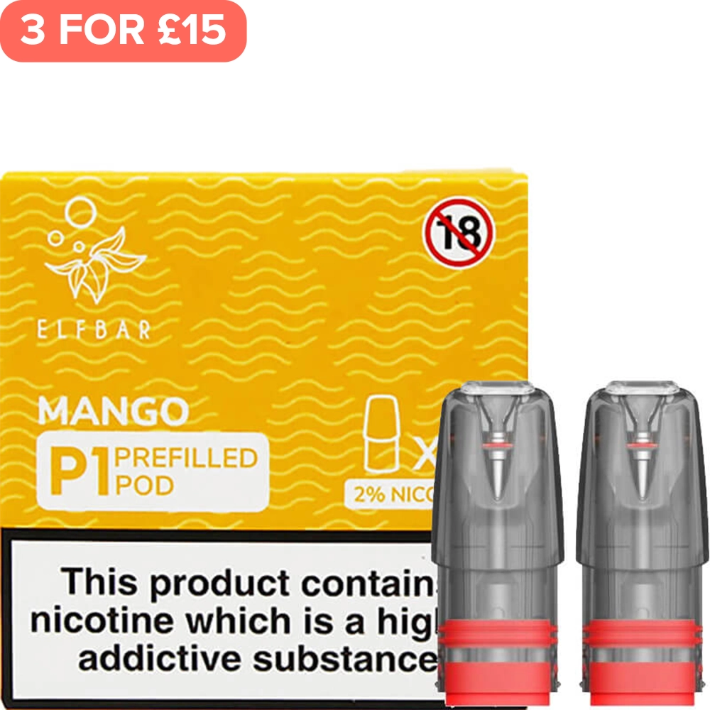 Mango Elf Bar Mate 500 P1 Pods 2 Pack