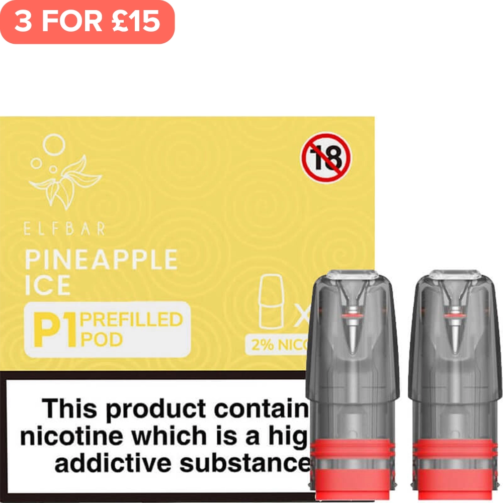 Pineapple Ice Elf Bar Mate 500 P1 Pods 2 Pack