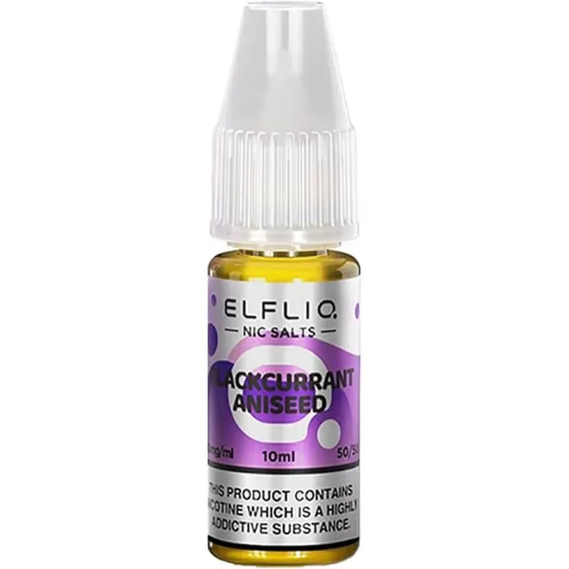 ELFLIQ by Elf Bar Blackcurrant Aniseed E-Liquid 10ml bottle 20mg