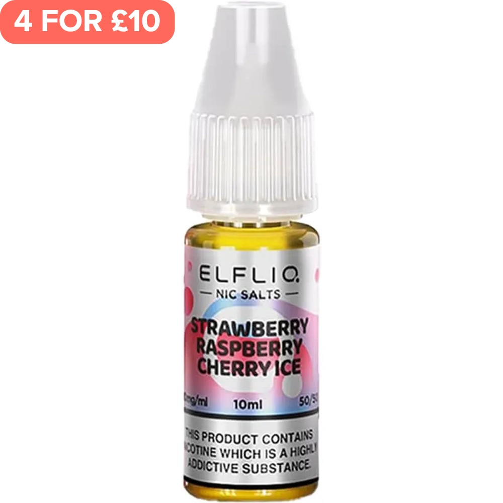 Strawberry Raspberry Cherry Ice ELFLIQ by Elf Bar E-Liquid 10ml