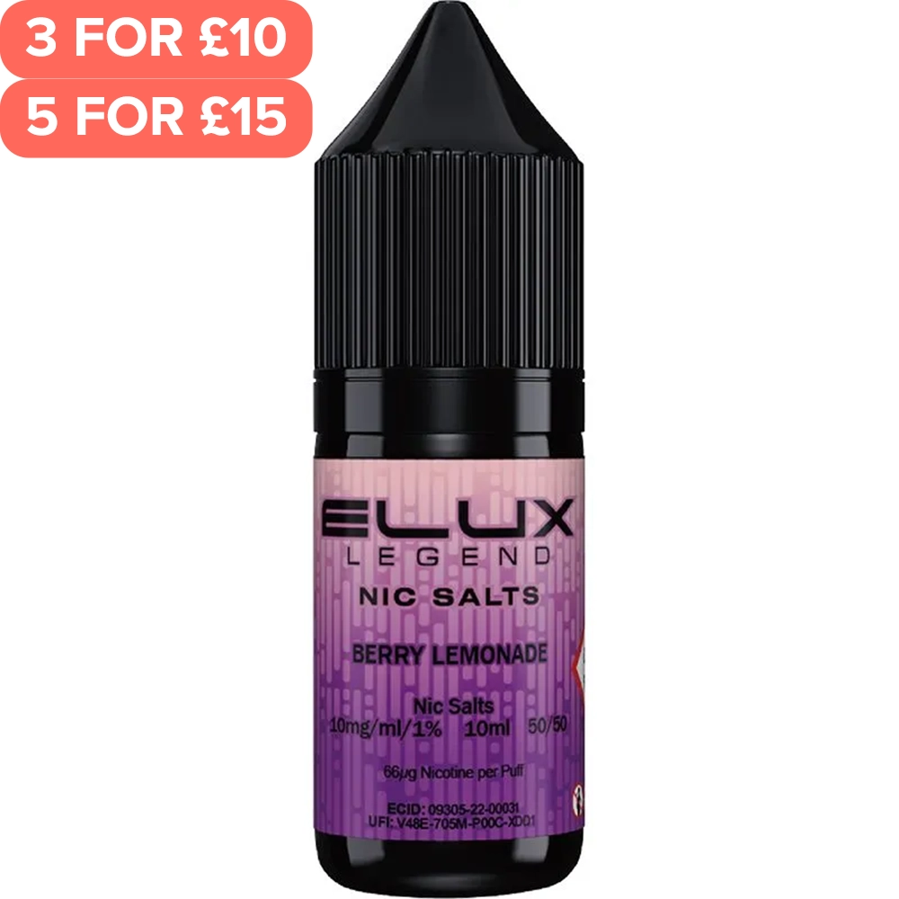 Berry Lemonade ELUX Legend Nic Salts E-Liquid 10ml