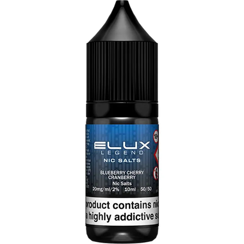 ELUX Legend Nic Salts Blueberry Cherry Cranberry E-Liquid 10ml