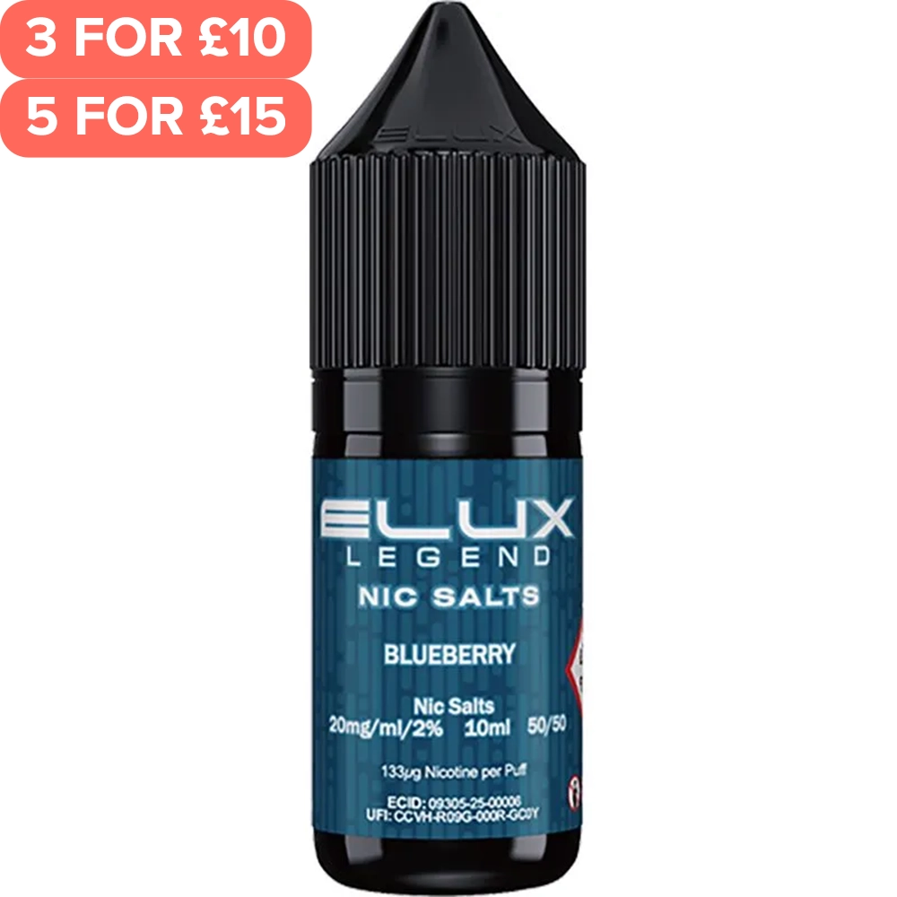 Blueberry ELUX Legend Nic Salts E-Liquid 10ml