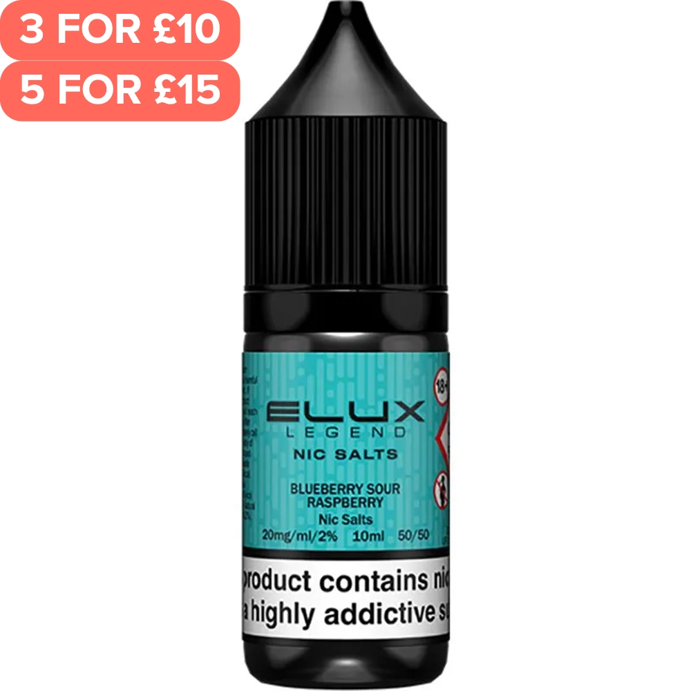 Blueberry Sour Raspberry ELUX Legend Nic Salts E-Liquid 10ml