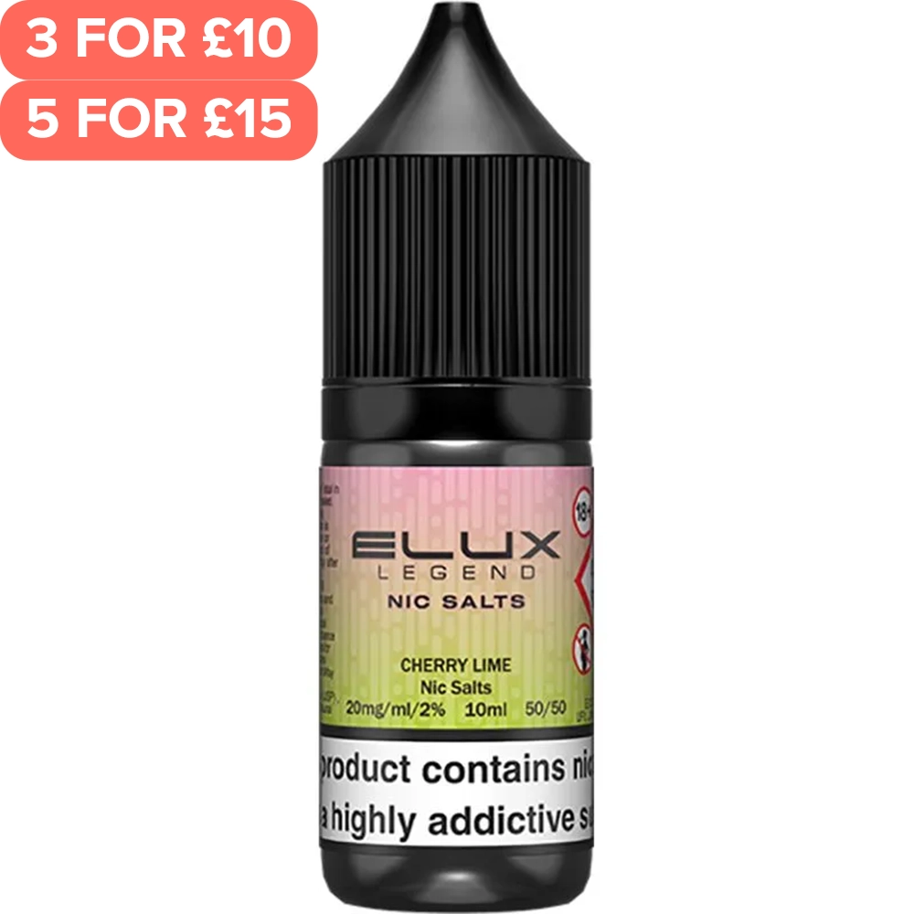 Cherry Lime ELUX Legend Nic Salts E-Liquid 10ml