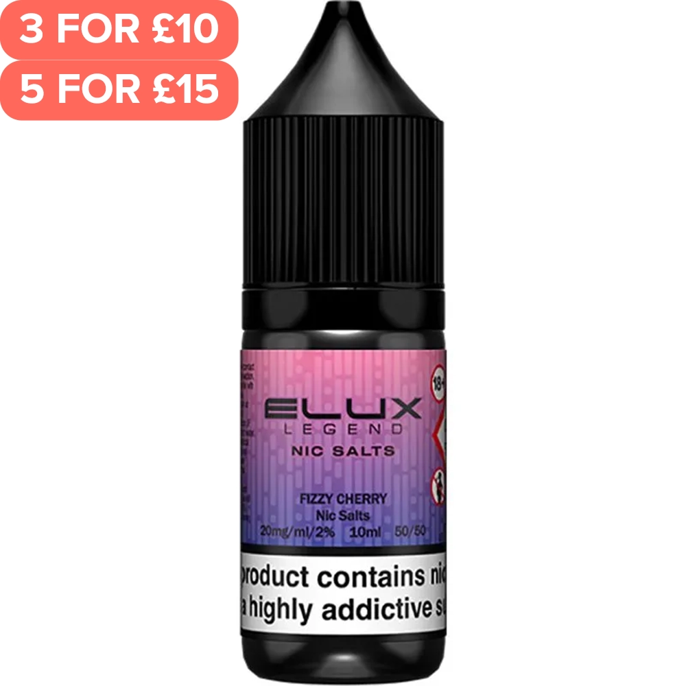 Fizzy Cherry ELUX Legend Nic Salts E-Liquid 10ml